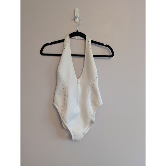 Gigi C Grace One-Piece Surf Suit White Orig. $200 size XS/S - Picture 5 of 7